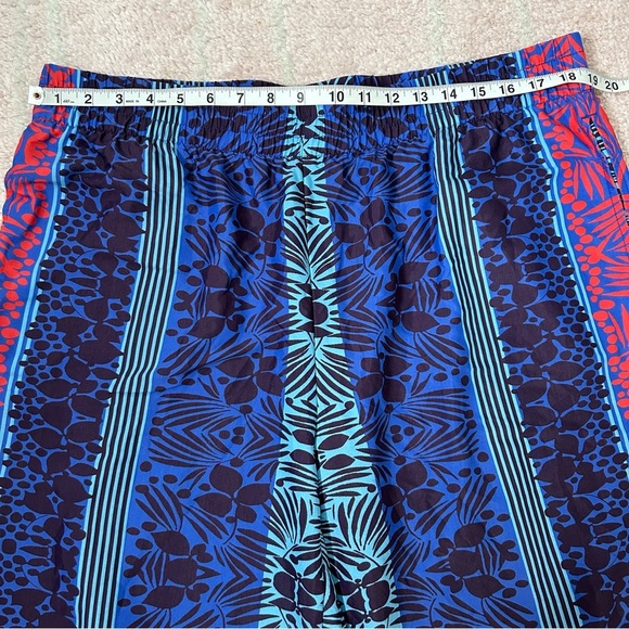 Soft Surroundings Wide Leg Tropical Flowy Pants Size XL Scarf Print Palazzo Pant - Picture 5 of 10